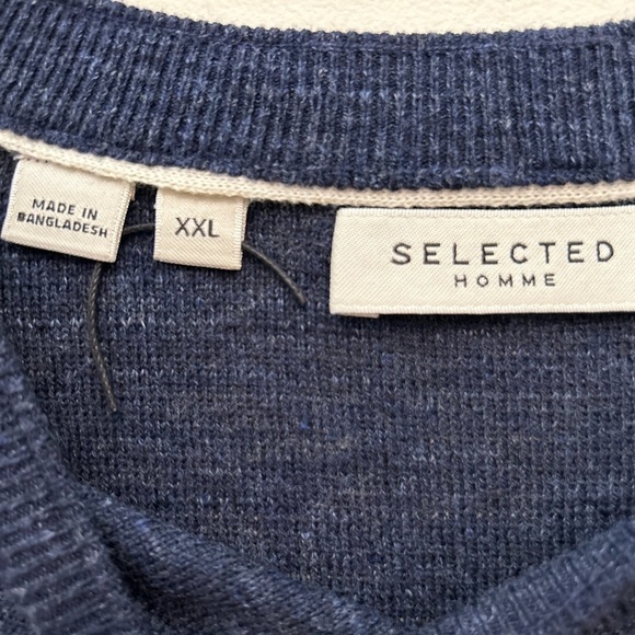 SELECTED Homme men's blue lightweight sweater - Picture 9 of 9